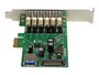 StarTech ST1030USBM Carte PCI Express 2.0 7 Ports USB 3.0 avec Alimentation SATA