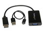 Adaptateur DisplayPort vers SVGA Startech DP2VGAA Noir