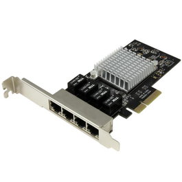 Startech ST4000SPEXI Carte Réseau 4 Ports Ethernet Gigabit RJ45 PCIe