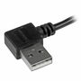 Câble USB vers Micro USB Startech USB2AUB2RA2M Noir