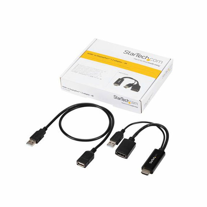Adaptateur DisplayPort vers HDMI Startech HD2DP Noir 4K Adaptateur DisplayPort vers HDMI Startech HD2DP Noir 4K