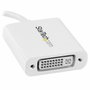 Adaptateur USB C vers DVI Startech CDP2DVIW Blanc