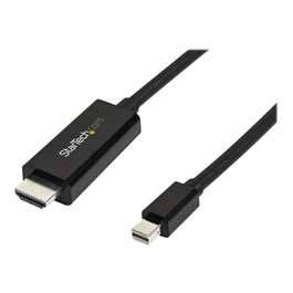 StarTech.com Câble adaptateur Mini DisplayPort vers HDMI 3 m 4K 30Hz Noir