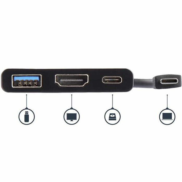 Station d'acceuil Startech CDP2HDUACP Noir