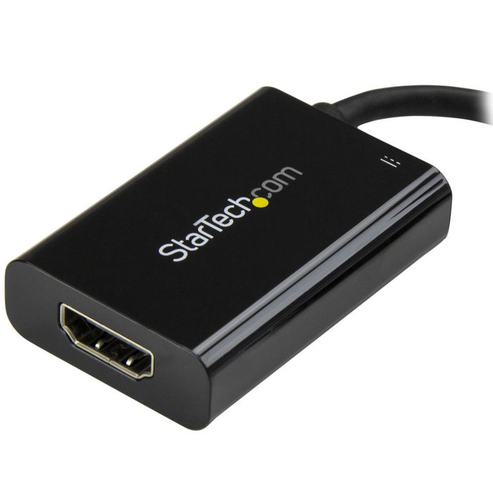 Startechcom CDP2HDUCP Adaptateur USB-C vers HDMI 2.0 avec Power Delivery 60W 4K 60Hz Plug and Play noir