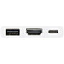 Startechcom Adaptateur multipuports USB-C HDMI 4K, USB 3.0 et Power Delivery 60W - Blanc