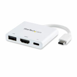 Dock Startech CDP2HDUACPW 4K Ultra HD Blanc