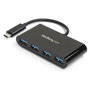 Startechcom Hub USB-C vers 4 ports USB 3.0 HB30C4AB