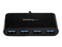 StarTech.com HB30C4AB Hub USB-C vers 4 Ports USB-A 3.0 SuperSpeed, Plug and Play, Alimentation par Bus