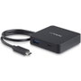 Startechcom USB-C Docking Station avec HDMI, USB 3.0 et Gigabit Ethernet, 4K 30Hz, Noir