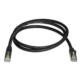 StarTech.com Câble Ethernet CAT6A 1m STP RJ45 10GbE Blindé Noir (6ASPAT1MBK)