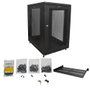 Startechcom RK1833BKM Armoire Rack 19 Pouces 18U avec Profondeur Ajustable et Roues