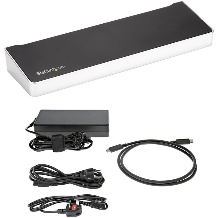 Startech Station d'accueil USB-C 13-en-1 4K Triple écran DisplayPort HDMI USB 3.0 Ethernet Gigabit