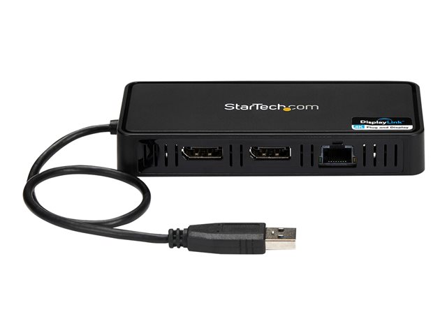 Startech Docking Station USB 3.0 pour Deux Moniteurs DisplayPort 4K Compatible PC et Mac Startech Docking Station USB 3.0 pour Deux Moniteurs DisplayPort 4K Compatible PC et Mac