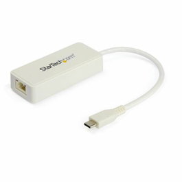 StarTech.com US1GC301AUW Adaptateur USB-C vers RJ45 Gigabit Ethernet et USB-A Blanc