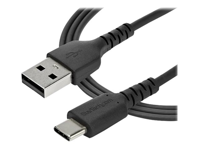 Startech.com Câble USB-A vers USB-C 1m (RUSB2AC1MB) - Charge 3A, USB 2.0, Sincronisation, Blindé, TPE