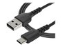 Startech.com Câble USB-A vers USB-C 1m (RUSB2AC1MB) - Charge 3A, USB 2.0, Sincronisation, Blindé, TPE