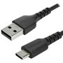 StarTech.com RUSB2AC2MB Câble USB-A vers USB-C 2m Charge Rapide 3A Synchronisation USB 2.0 Noir