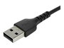 StarTech.com RUSB2AC2MB Câble USB-A vers USB-C 2m Charge Rapide 3A Synchronisation USB 2.0 Noir
