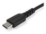 StarTechcom Câble USB-C RUSB2AC2MB 2 mètres Charge Rapide 60W pour Ordinateur Portable Tablette