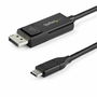 Adaptateur USB C vers DisplayPort Startech CDP2DP1MBD Noir 1 m