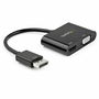 Adaptateur Display Port vers HDMI/VGA Startech DP2VGAHD20 4K Ultra HD Noir