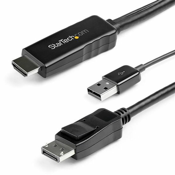 Adaptateur DisplayPort vers HDMI Startech HD2DPMM3M 3 m Noir Adaptateur DisplayPort vers HDMI Startech HD2DPMM3M 3 m Noir