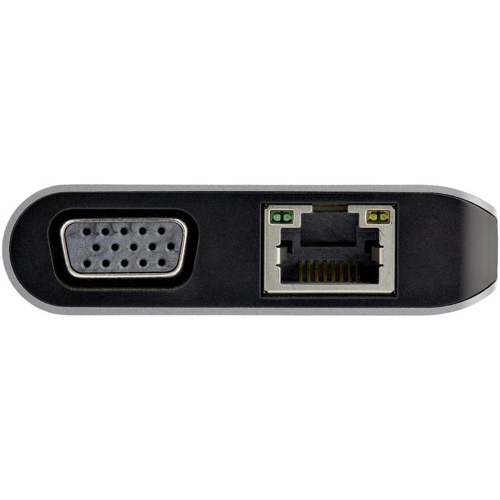 StarTech.com Adaptateur Multiports USB-C vers HDMI/VGA avec Power Delivery 100W, Ethernet RJ-45, Lecteur SD, Compatible USB-C