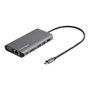 StarTech.com Adaptateur Multiports USB-C vers HDMI/VGA avec Power Delivery 100W, Ethernet RJ-45, Lecteur SD, Compatible USB-C