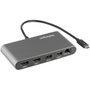 StarTech Mini Docking Station Thunderbolt 3 USB-C avec 2x HDMI, Ethernet RJ45, 4K 60Hz pour PC Portable