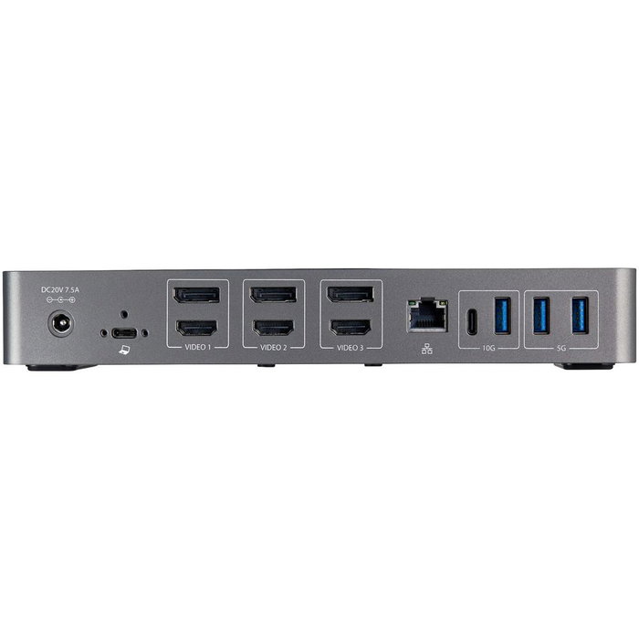 Startech Station d'accueil 15-en-1 USB-C HDMI DisplayPort Ethernet 4K 85W Gris