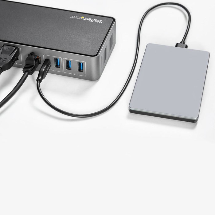 Startech Station d'accueil 15-en-1 USB-C HDMI DisplayPort Ethernet 4K 85W Gris