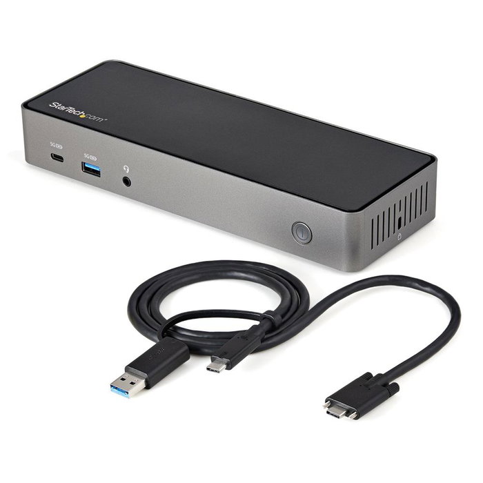 Startech Station d'accueil 15-en-1 USB-C HDMI DisplayPort Ethernet 4K 85W Gris