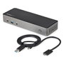 Startech Station d'accueil 15-en-1 USB-C HDMI DisplayPort Ethernet 4K 85W Gris
