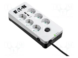 EATON ELECTRIC PB6UD Bloc multiprise parafoudre 6 prises Schuko et 2 ports USB