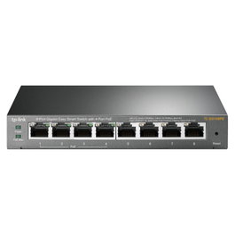 TP-Link TL-SG108PE Switch Easy Smart Gigabit 8 ports, 4 ports PoE, Noir