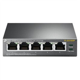 TP-LINK Switch Gigabit 5 Ports PoE, TL-SG1005P, Noir, Écologique, Mise en Réseau Domestique ou Bureau
