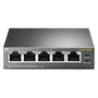 TP-LINK Switch Gigabit 5 Ports PoE, TL-SG1005P, Noir, Écologique, Mise en Réseau Domestique ou Bureau