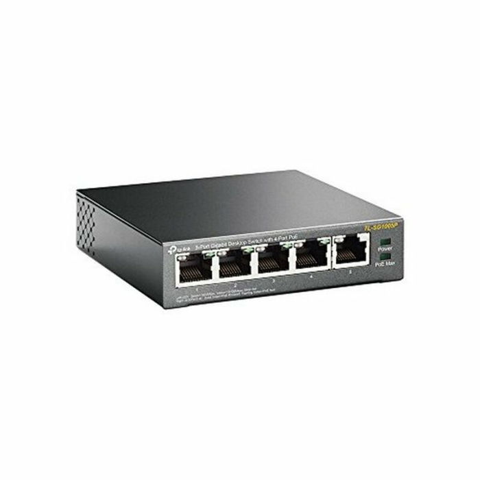 TP-LINK Switch Gigabit 5 Ports PoE, TL-SG1005P, Noir, Écologique, Mise en Réseau Domestique ou Bureau