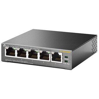 TP-Link TL-SG1005P Switch 5 Ports Gigabit avec 4 Ports PoE 10/100/1000 Mbps, 56W, Non Géré, Bureau TP-Link TL-SG1005P Switch 5 Ports Gigabit avec 4 Ports PoE 10/100/1000 Mbps, 56W, Non Géré, Bureau