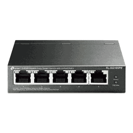 TP-LINK Switch Gigabit Ethernet 5 ports avec PoE TL-SG105PE Noir