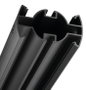 Vogel's Connect-it PUC 2515B Poteau de Plafond 150 cm pour Écrans avec Masquage Câbles CIS®, Aluminium, Noir