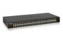 Netgear Switch Ethernet Gigabit Non Géré 48 Ports GS348, Boîtier Métal Noir, pour Réseaux SOHO