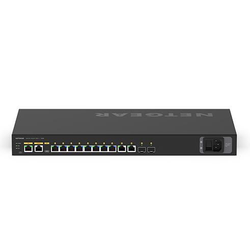 Netgear M4250 GSM4212UX - Switch Gigabit 8 ports PoE/PoE+/PoE++ (720W) pour Audio/Video over IP - Profils Dante, Q-SYS, NVX, NDI Netgear M4250 GSM4212UX - Switch Gigabit 8 ports PoE/PoE+/PoE++ (720W) pour Audio/Video over IP - Profils Dante, Q-SYS, NVX, NDI