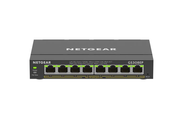 Netgear GS308EP-100PES Switch Gigabit Ethernet 8 ports avec PoE+