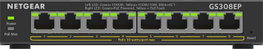 Netgear GS308EP-100PES Switch 8 Ports PoE+ Smart Managed Plus Noir