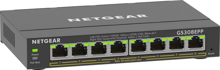 Netgear GS308EPP Switch Gigabit 8 Ports avec PoE+