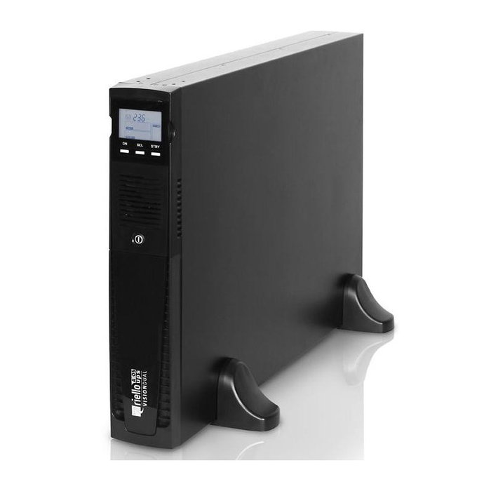 Riello UPS Vision Dual 1500 VSD 1500 Line Interactive UPS 1350W 1500VA Rack/Torre avec USB et RS-232 Noir