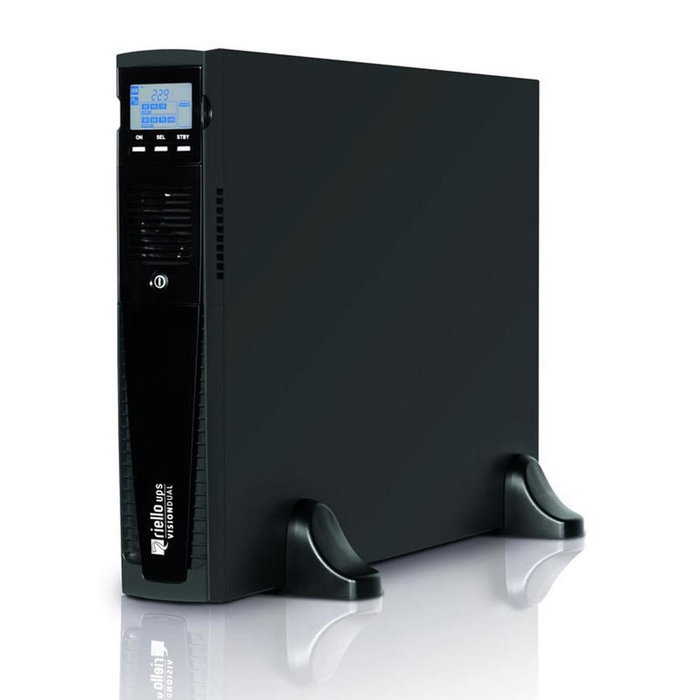 Riello UPS Vision Dual 3000 Dual 3 kVA 2700 W Onduleur Tour/Rack 9 Prises C13/C19 USB RS-232 Noir Riello UPS Vision Dual 3000 Dual 3 kVA 2700 W Onduleur Tour/Rack 9 Prises C13/C19 USB RS-232 Noir