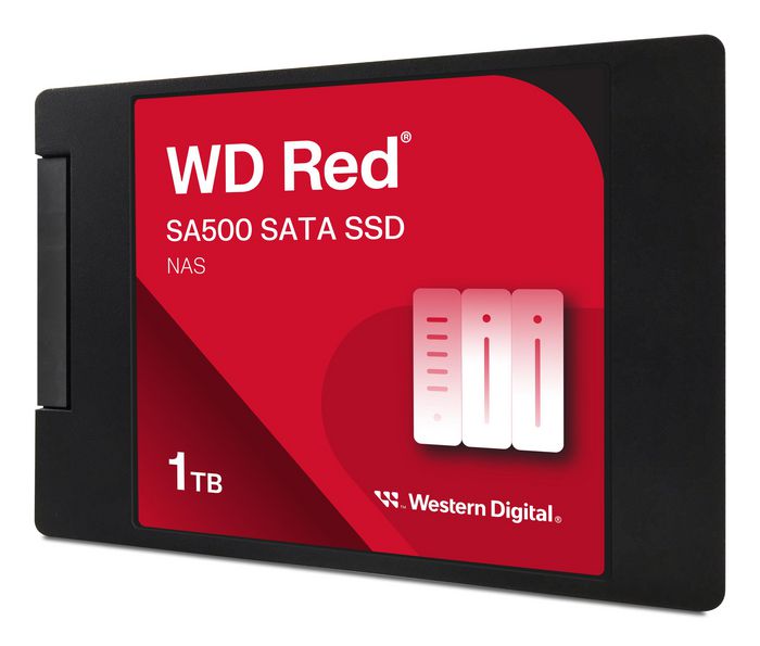 Western Digital WD Red SA500 SSD SATA pour NAS 1 To - Disque SSD 2,5" optimisé pour performances 24h/24